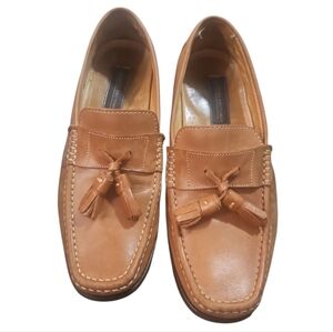Giorgio Brutini men's brown leather tassel Leather Tassel Loafers Sz 8.5